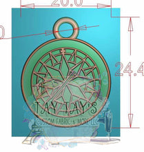 Load image into Gallery viewer, #5 Compass Nylon Zipper Pull-Single sided
